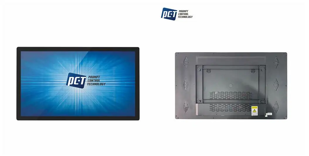 PromptControl 43"49" 55" Inch Outdoor High Brightness OEM 4K Lcd Wall Mounted IP65 Waterproof Lcd Display Touch Screen Monitor