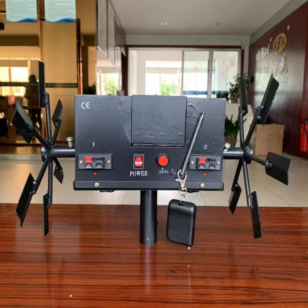 Factory Price Remote Control Double Electric Windmill AA Battery for Fireworks Party Decoration