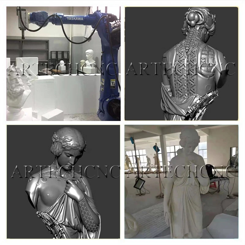 3D Sculpture 6 Axis Robot Arm Cnc 7 Axis Robot Arms for 3D Sculpting for Stone Foam