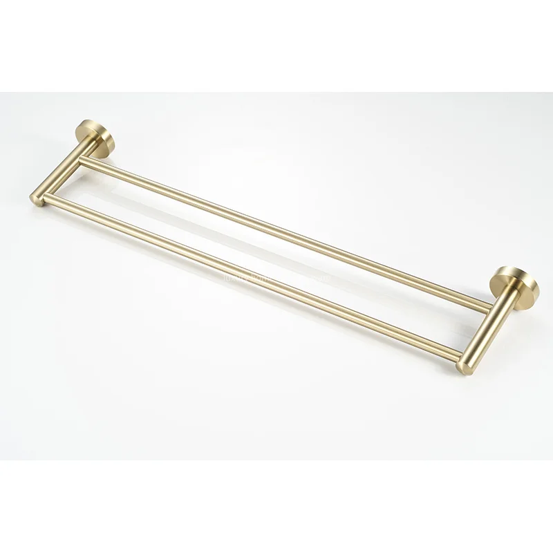 product high quality gold reinforced towel rack wall mounted bathroom accessories set towel rack cover-5