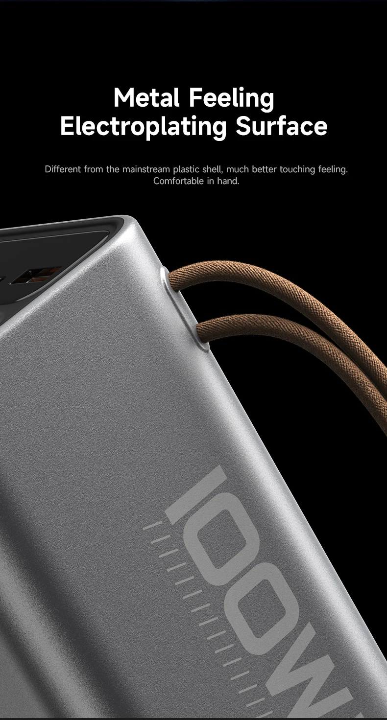 50000mAh YOOBAO H5 Pro High-Capacity Power Bank 100W Fast Charging for Laptop with LED Light Digital Display & Lanyard