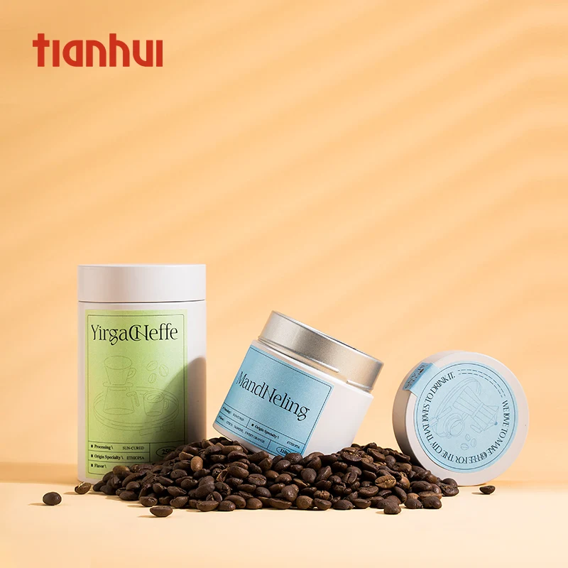 Tianhui Airtight Metal Cans Tea Coffee Cans Round Tin Container