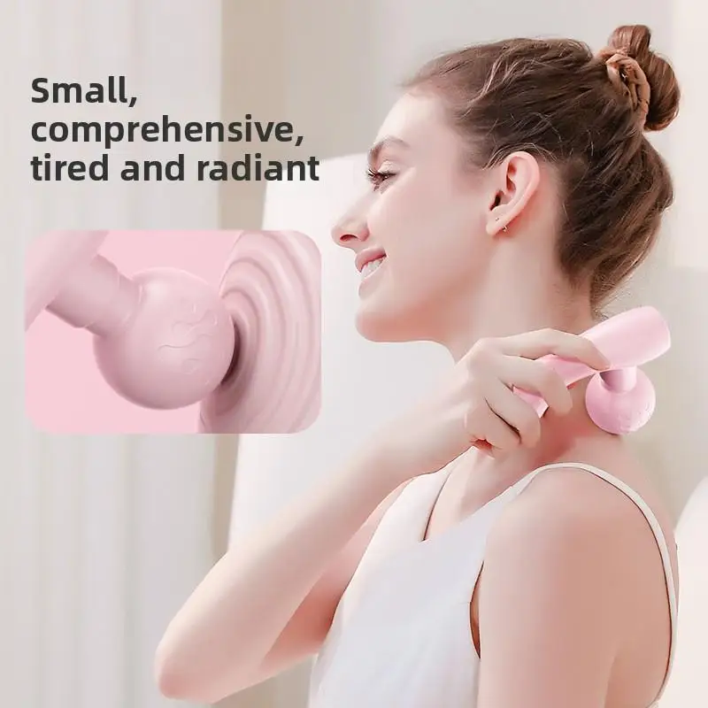 Mini Massage Gun Portable Deep Tissue Muscle Massager Double Head Percussion Gun Fast Charging OEM Wholesale