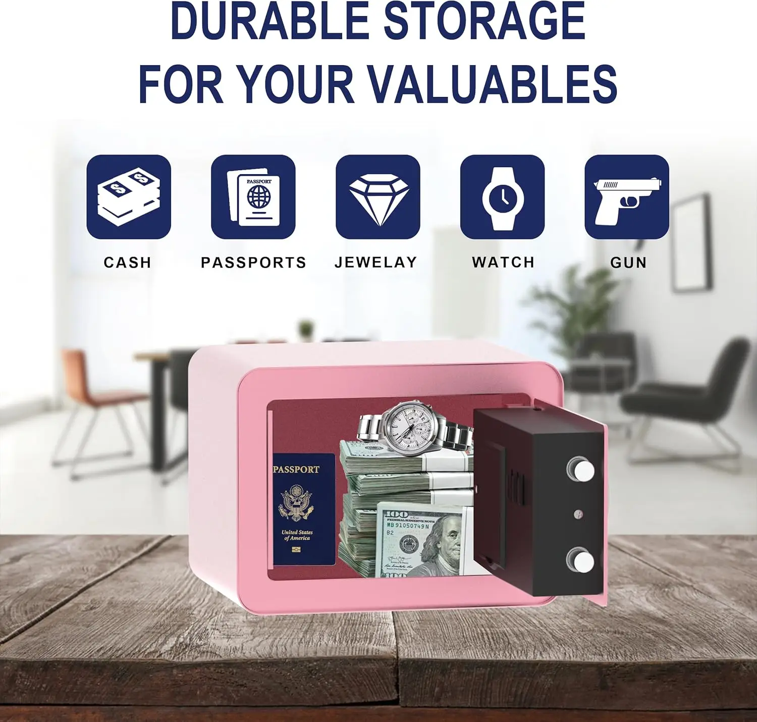 CEQSAFE Metal Hotel Mini Safe Box Security Digital Safe Lock Box factory