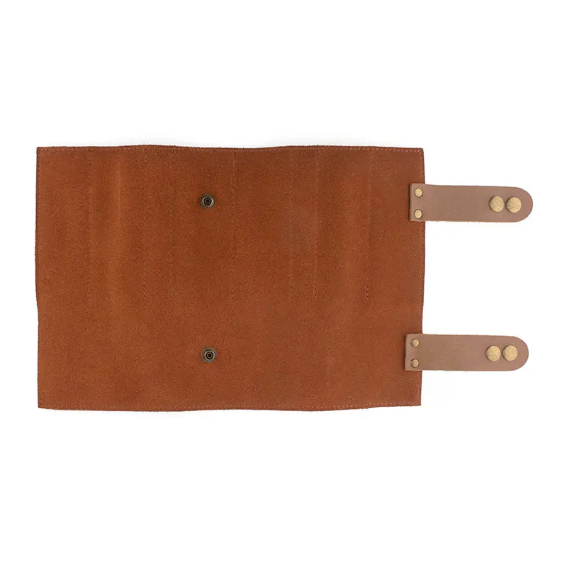 Premium Waxed Canvas Knife Travel Storage Cases Chef Knife Roll Bag Leather Ultimate Knife Bag