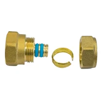 Pex-Al-Pex Pipe Brass Fittings Female Coupling Compression Brass Fittings