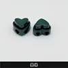Dark green - 17#width about 2cm - heart-shaped