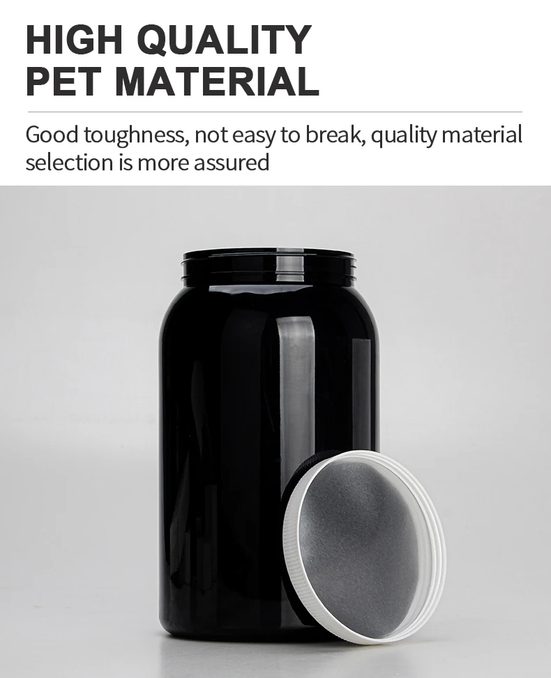 4l Food Grade Standard Supplements Containers Plastic Pill Jar Protein