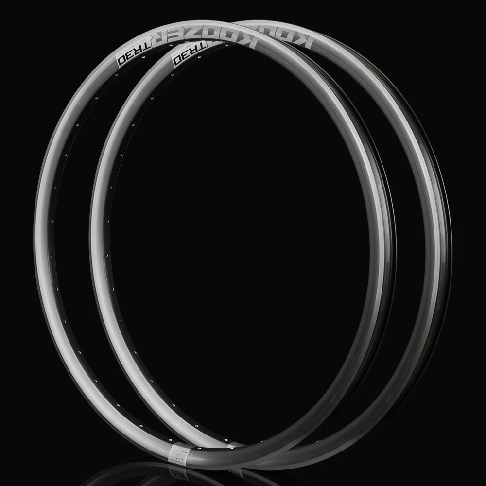 Koozer TR30 Heavy MTB Bicycle Rim Advanced 4D Smart Drilling 26 27.5 29 Inch Tubeless Ready 32 Holes 30mm Wheel Bike Parts FR DH
