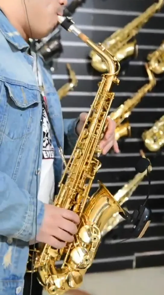 【新品未使用タグ付】 ORGUE／gold button knit 【Sax】 gold button knit