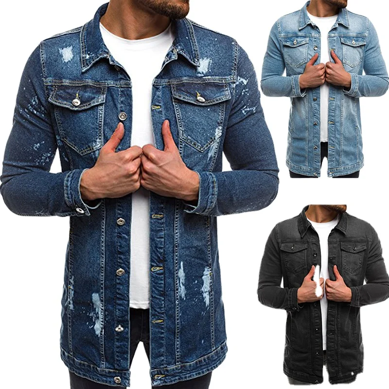 Denim Jacket for Men Stylish Manufacturer Oem Custom Jean Jacket