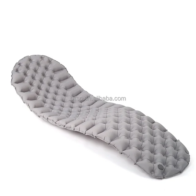 Solo Wild Mummy Ultralight Nylon TPU Inflatable Air Mattress Roll-Up Folding Camping Sleeping Pad for Hiking