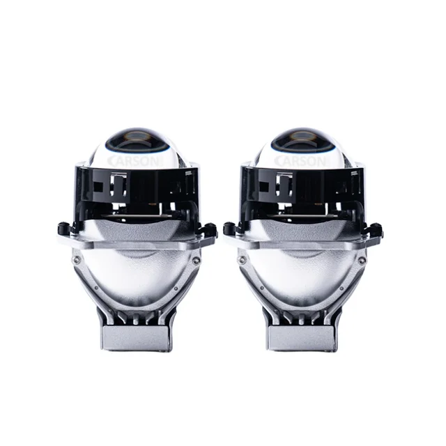Carson CS1 High Power 12V Bi LED Projector Lens 6000K Audi With 2 Reflectors Hyundai Car Decoration Accessories