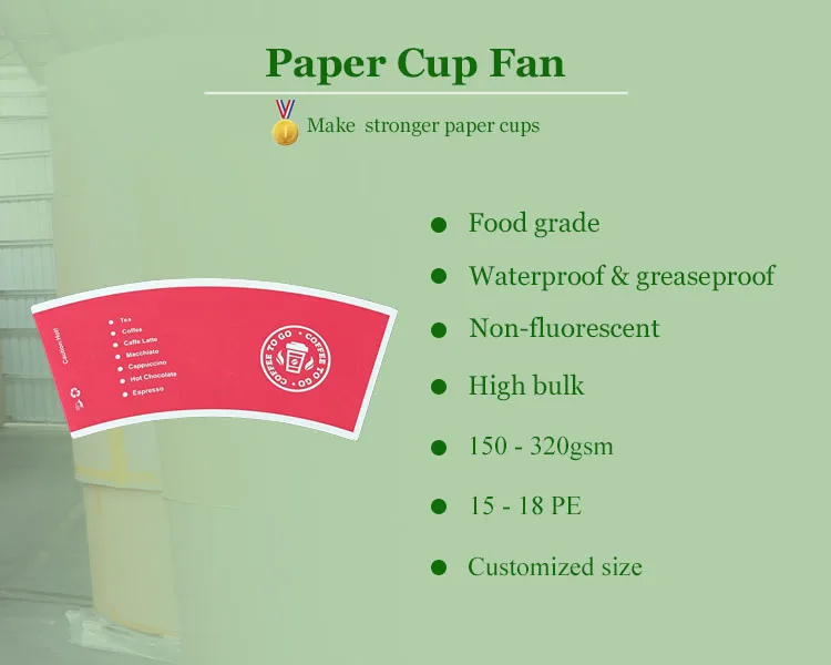 Custom Single Wall Paper Cup Raw Material Beverages Use Offset Printing ...