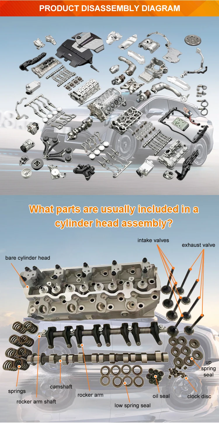 Original Quality Cylinder Head Assembly Oem 030103353cs Aluminum Fox 1.