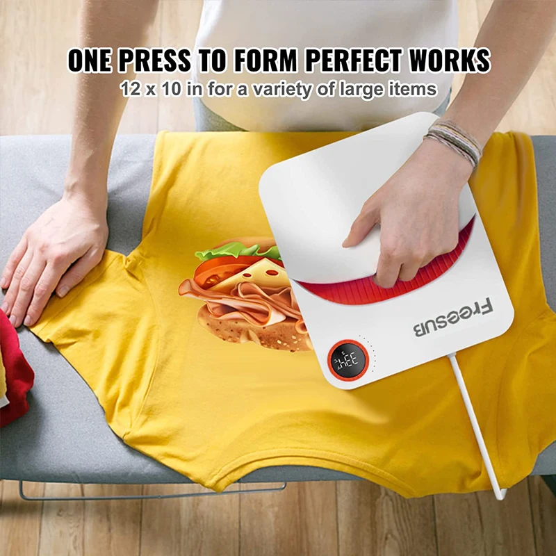 Freesub  Small Tshirt Theat Transfer Printing Machine Portable 9 X 9  Inches T-shirt Heat Press Machines for t Shirt