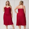 3585 Slip Dress Burgundy