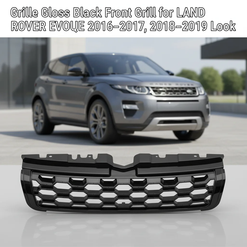 SF700-B OEM ODM New ABS Front Bumper Gloss Black Grille for EVOQUE 2016-2019 2023-2025 Look