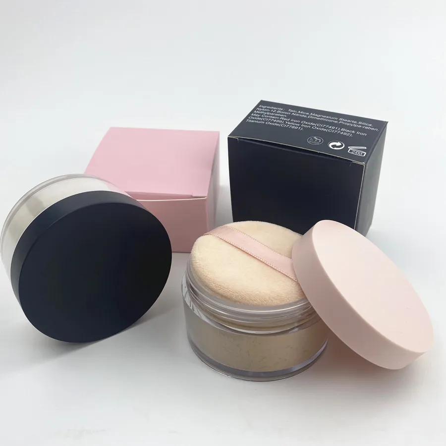 high quality pink vegan loose foundation powder loose washing
