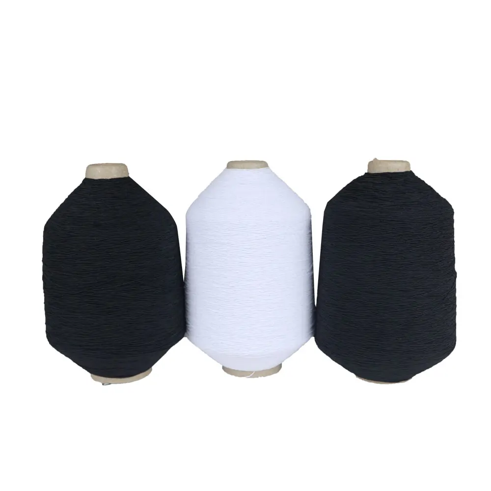 Raw Material Polyester Yarn Neoprene Elastic Yarn Latex Rubber Thread Spandex Yarn for Knitting and Weaving