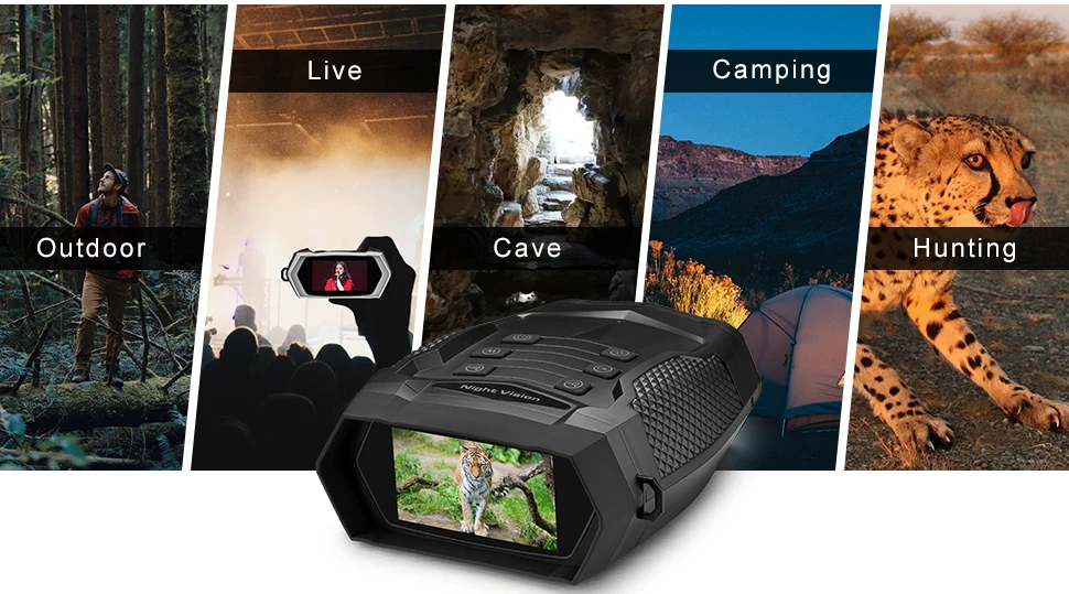 Z525 4K HD 48MP Nachtsicht-Fernglas-Teleskop mit 3 Zoll TFT 8X Digitalzoom 600M IR Professionelle Schutzbrille für die Jagd – Detail 9