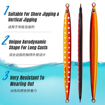 Cheery45g 65g 85g 105g Saltwater Metal Long Cast Fishing Jigging Lure Hard Printed Fishing Techniques for Sea Fishing River – Metal Jig – view 5