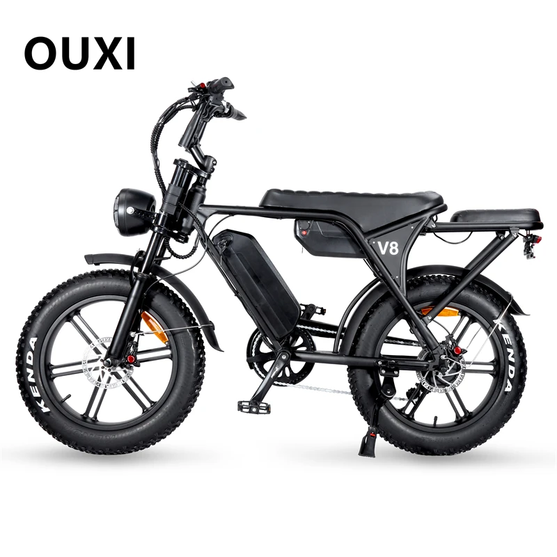Rechargeable Large Capacity 1000w Battery Ebike Powerful Motor OUXI V8 Urban Bike Commuting Time-saving Fatbikes