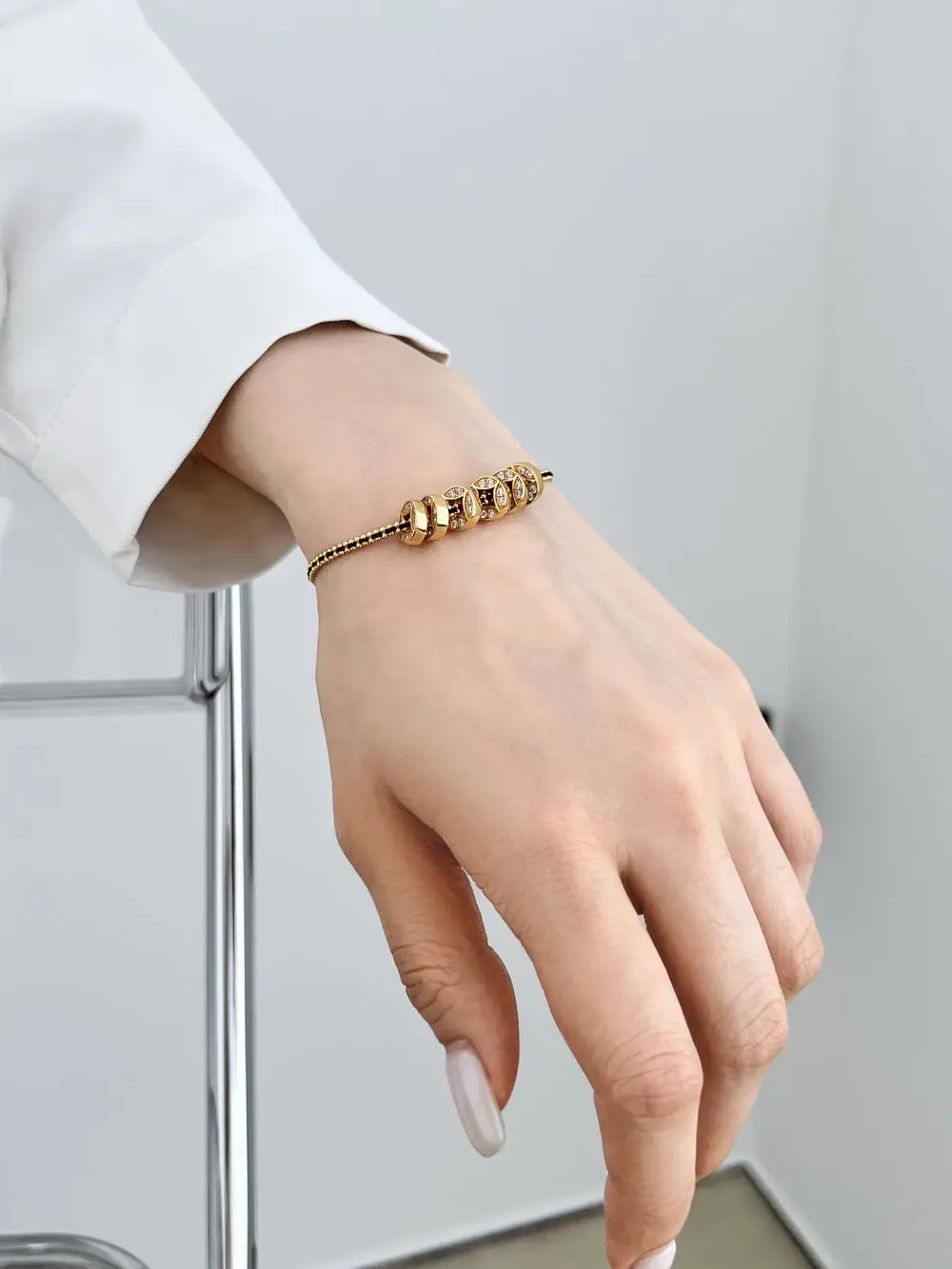 KAKODIY Chinese style women's bracelet 925 sterling silver gold-plated silver copper bracelet detail 1