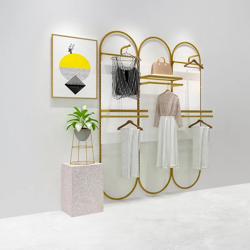 Modern Gold Shoe Display Shelf Multi Size Shoes Shelve Display Rack Stand Shoe Display Rack Stand for Shop