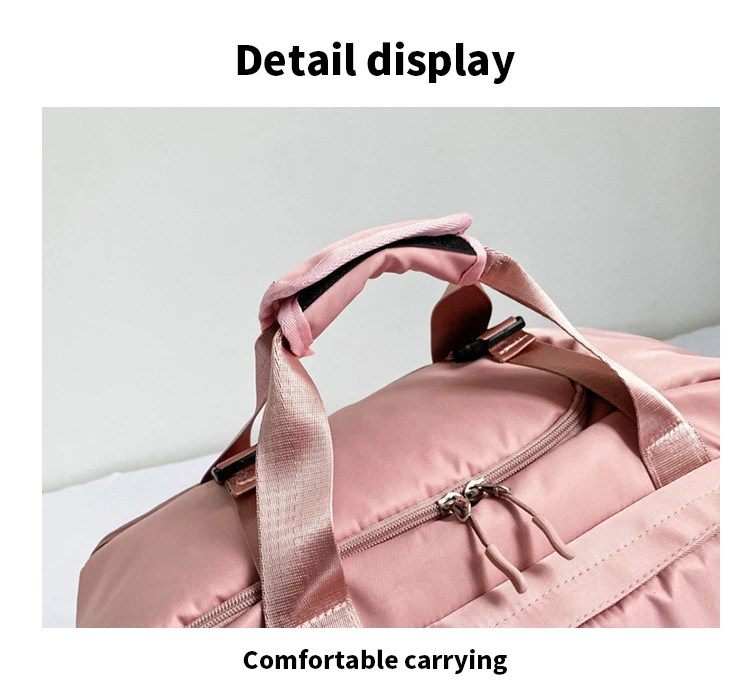 T90 Duffle Backpack Women Pink Travel Sports Gym Duffel Bag With Shoe ...