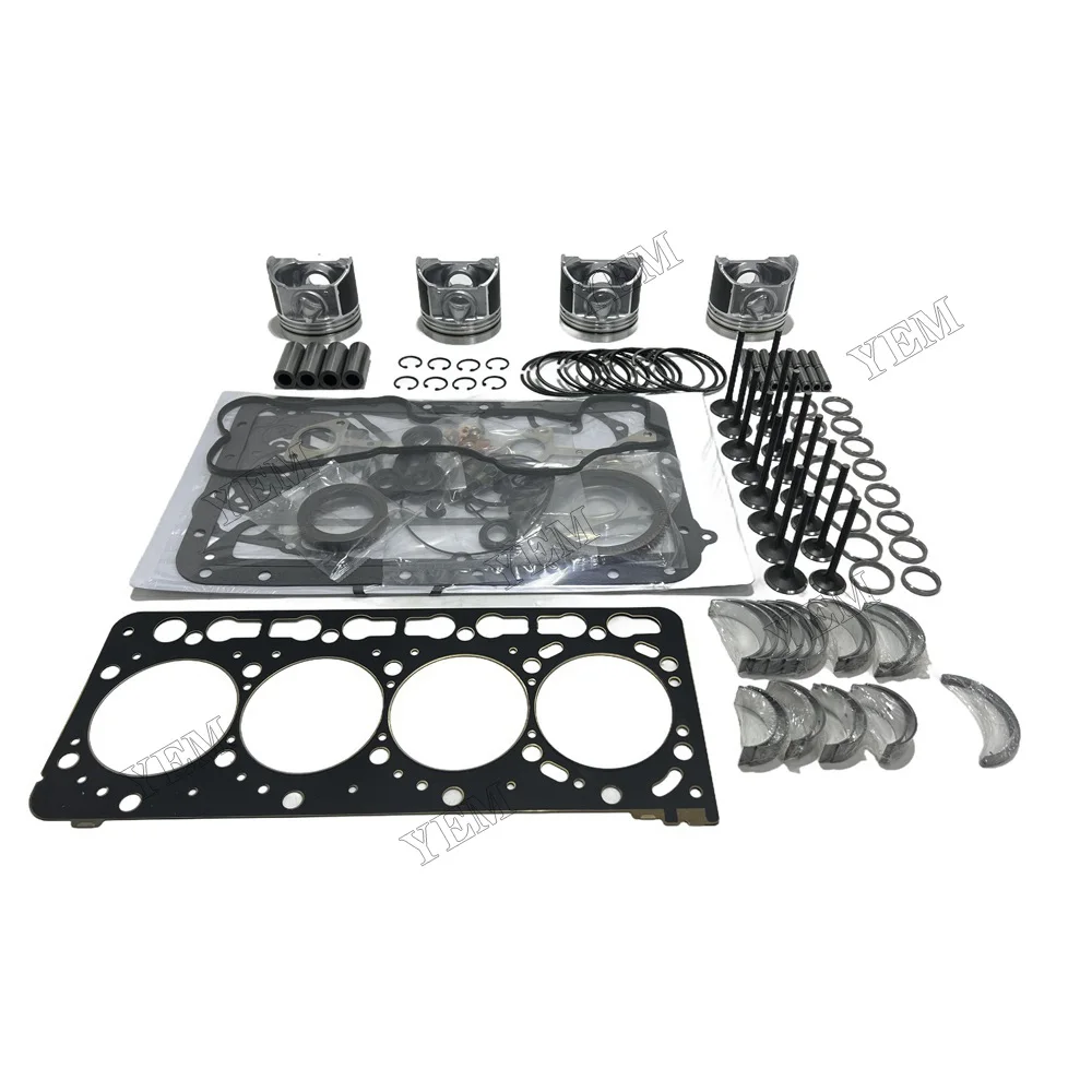 V3300DIT Overhaul Rebuild Kit for Kubota Engine Bobcat S300 S220 S250 T300 A300