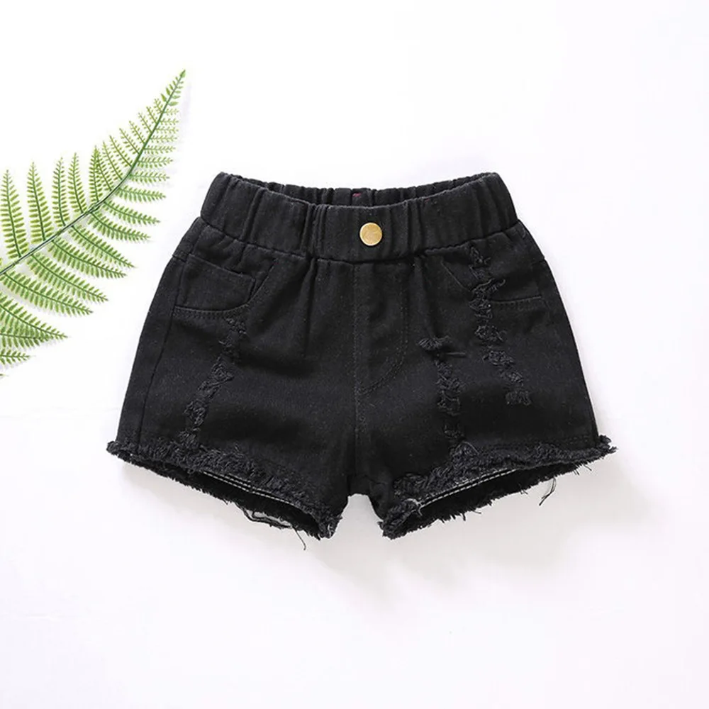 Summer Fashion Children Solid Shorts for Girls Wholesale Jeans Kids Shorts  Denim Ready to Ship