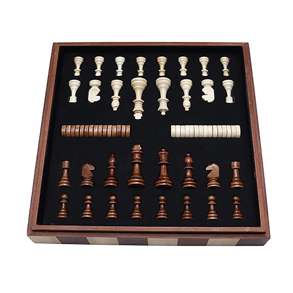 Quality Wooden Chess Pieces and Chessboard