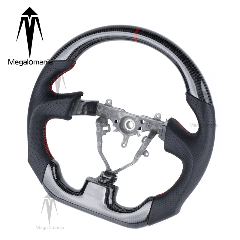 Fit for Subaru Legacy Outback Impreza Forester BRZ Hybrid SVX STI XV REX WRX Custom LED Carbon Fiber Steering Wheel