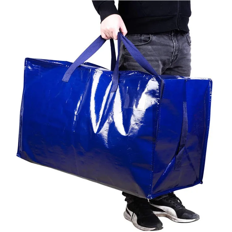 Heavy Duty Extra Large Storage Bags, Blue Moving Bags Totes with