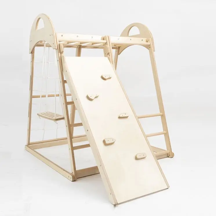Детская рама для скалолазания Обучающие игрушки уличная игровая площадка деревянная