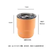 Matte orange-matte with lid