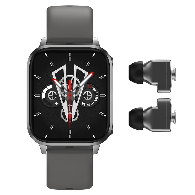 T22 2 in 1 TWS Smart Watch Waterproof Reloj Inteligente Heart Rate Fitness tracker Smartwatch With Wireless Earbuds Earphones