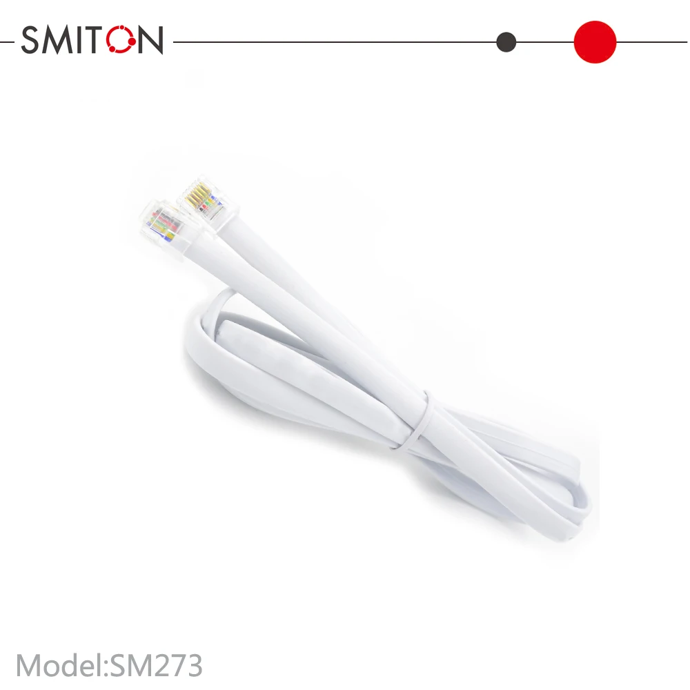 High-Speed Telephone Cords 2/4/6/8 Core Rj9 Rj11 0.5 Flat 2 Pair Telephone Cable Pvc 1M-2M 3M 50M Rj45 Cat6 landline phone cable