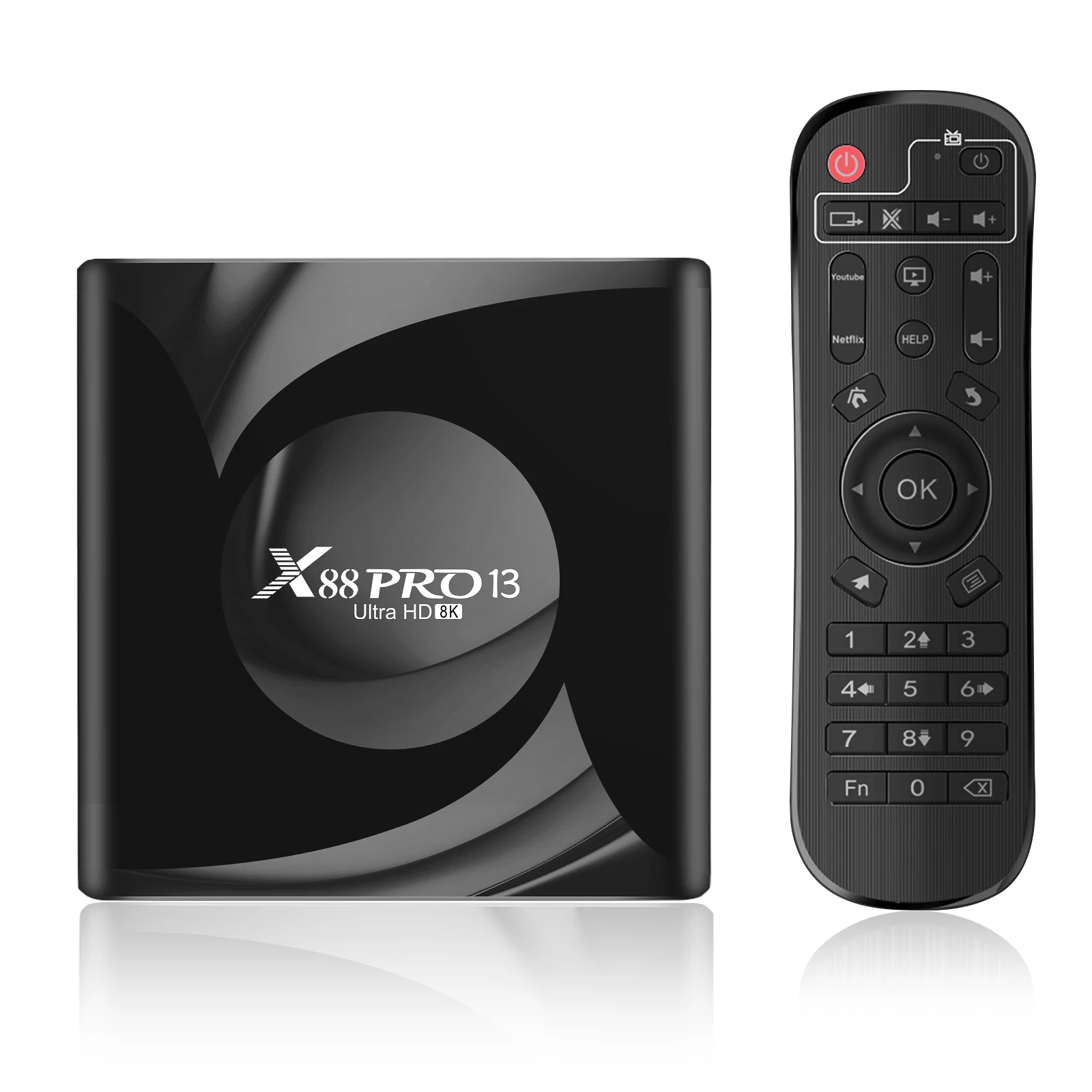X88 13 Android Smart Box Latest Model Amlogic S905 8K Dual System Wifi TV Box with Mobile Phone for Bluetooth Support Set-top Bo