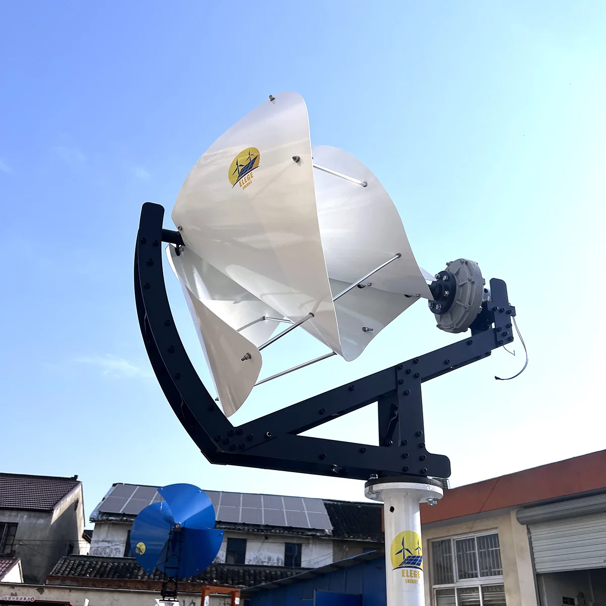 アルキメデスねじ小型無声風車12v 24V 48V 1kw 2kw風力発電機家庭用