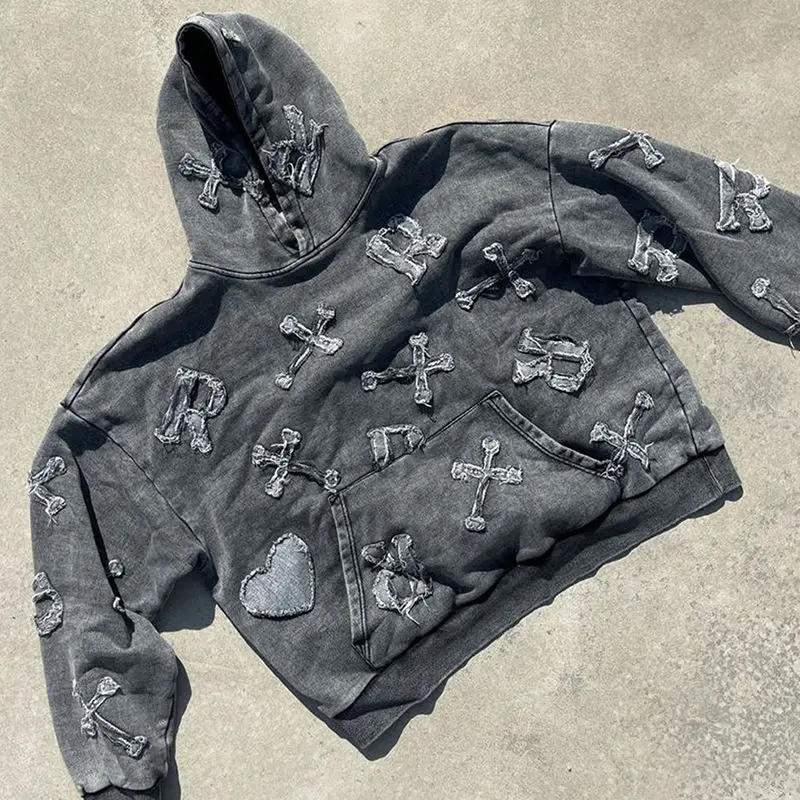 OEM Men's Oversized Hoodie Heavyweight Double Side Reversible French Terry Zip up Drop Shoulder Sweatshirt gallery 7