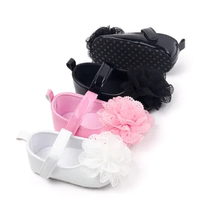 High Quality 2026 Spring Autumn Summer Big Flower Style Casual Shoes Anti-Slip Soft Soled Toddler Walking Newborn Shoe Girls