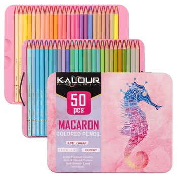 Kalour 180 Color Premium Colored Pencil Oil Colored Pencil Metal