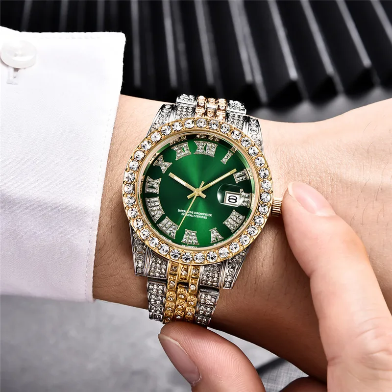 men bling watches