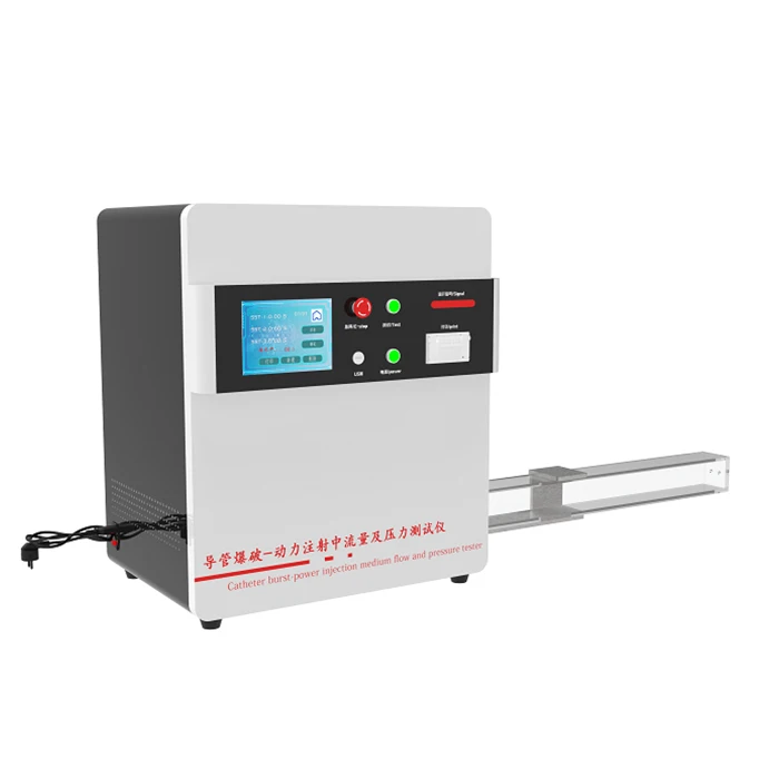 Portable Hydraulic Test Bench Machine Catheter Explosion Power Injection Flow Pressure Tester Oil Air Testing Compression