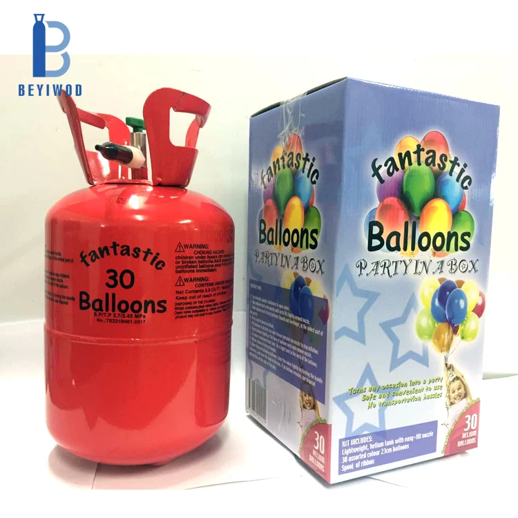 Tangki Helium Sekali Pakai Mudah Alih, 5 paun, 20 paun, 30 paun, 50 paun, 70 paun, 100 paun; Silinder Gas untuk Balon bagi Hiasan Majlis Hari Jadi dan Perkahwinan
