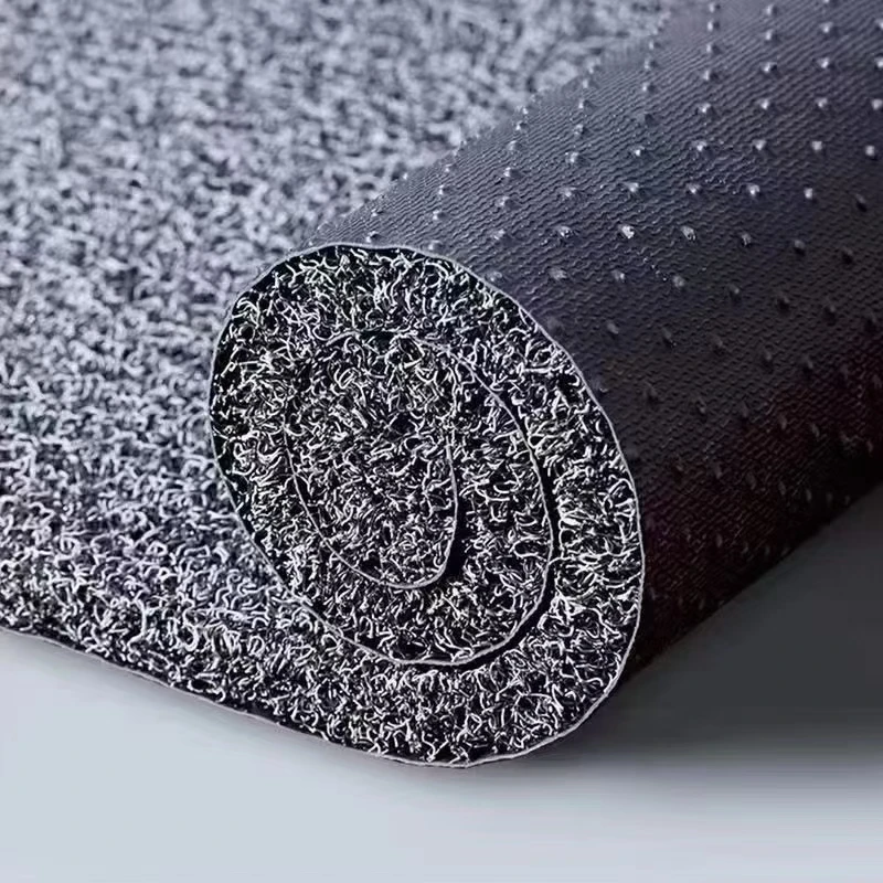 Factory Price PVC Coil Roll Mat with Spike Backing Cushioned Novelty Pattern Inner Car Door Mat for Hotels
