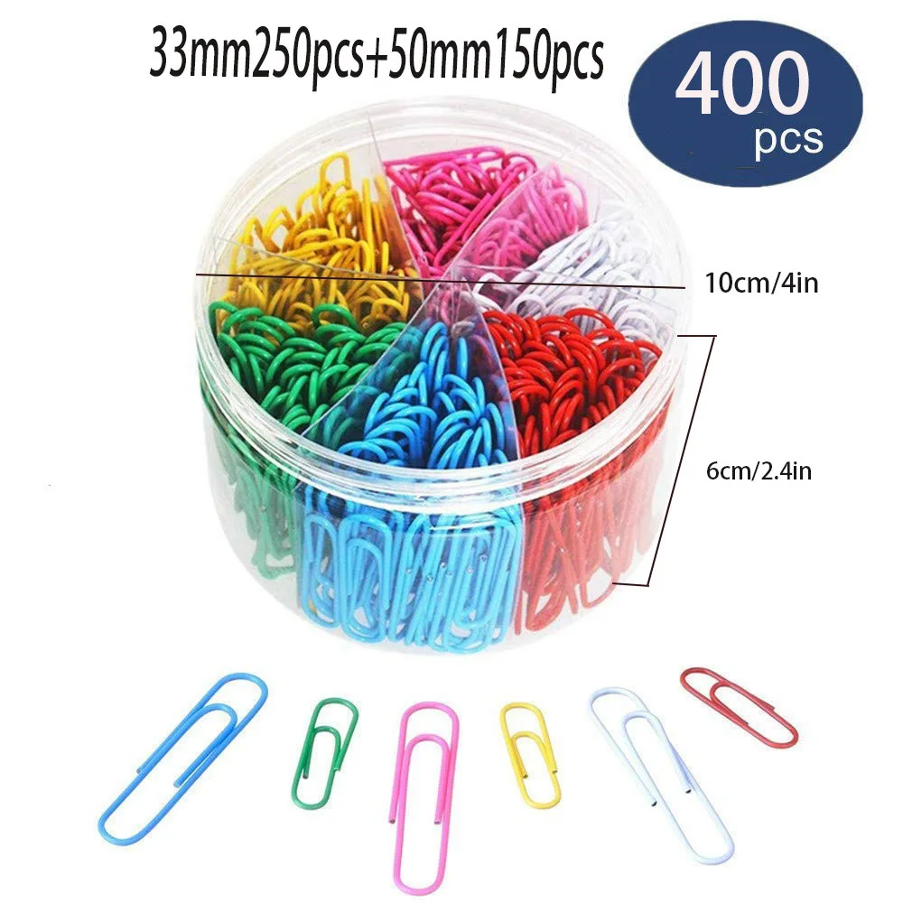 Hot Wholesale Custom Logo Reusable Colorful Paper Clips in Office Stationery Promotional Business Gifts