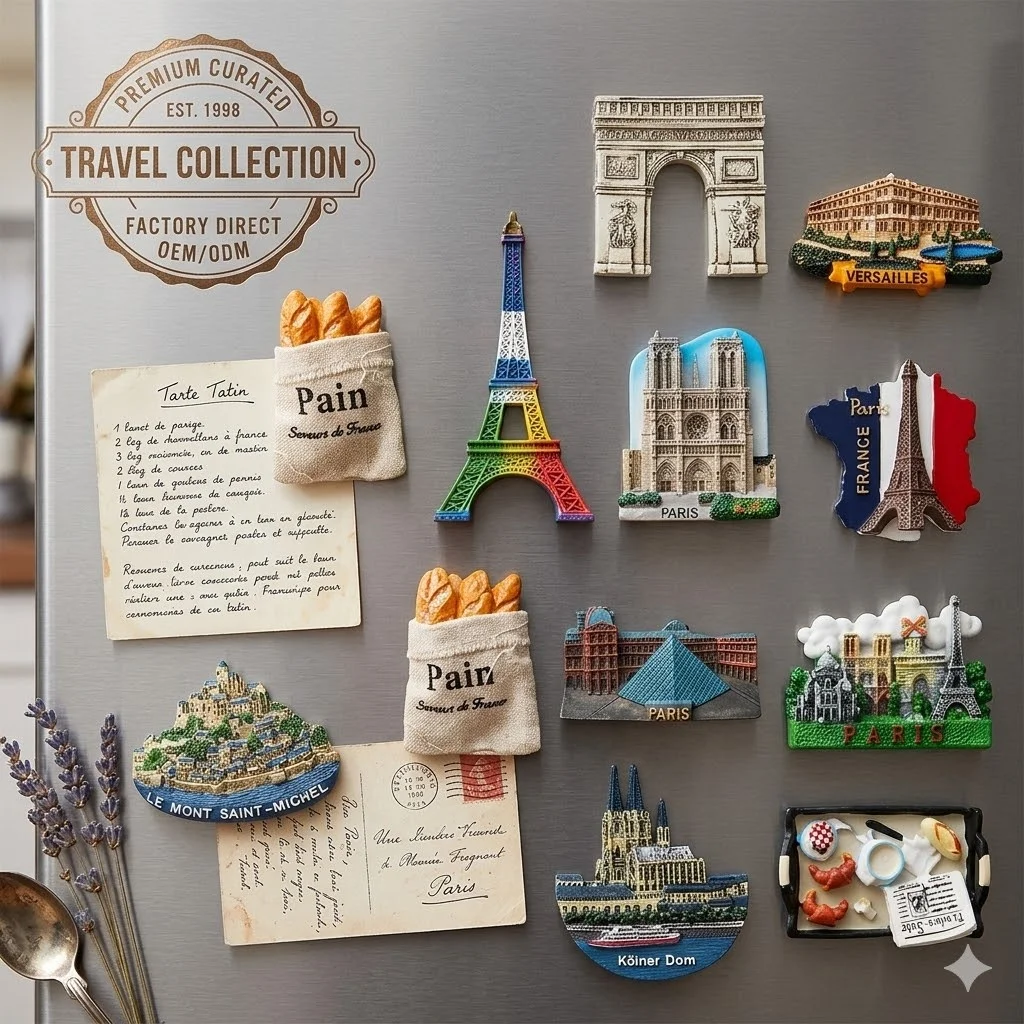 Custom 3D Epoxy Resin Fridge Magnet OEM ODM Eco Friendly Durable Refrigerator Souvenir Gift